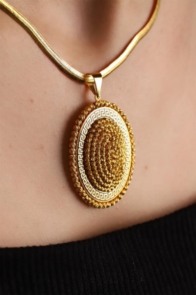 22 Ayar Altın Desenli Kolye Ucu için detayları göster 22 Ayar Altın Desenli Kolye Ucu resmi