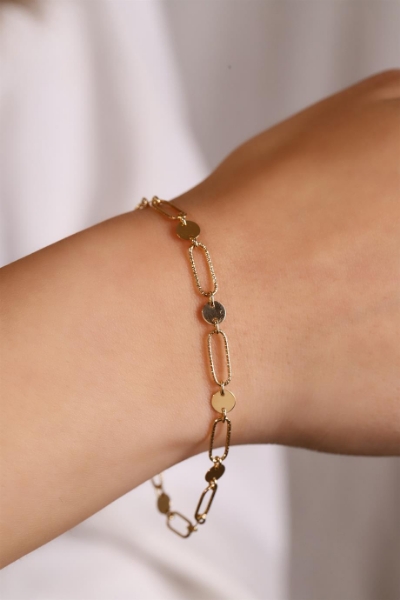 14 Ayar Altın Pullu Bileklik için detayları göster 14 Ayar Altın Pullu Bileklik resmi