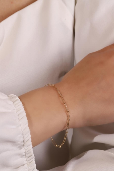 14 Ayar Altın Çıtır Ataç Bileklik için detayları göster 14 Ayar Altın Çıtır Ataç Bileklik resmi