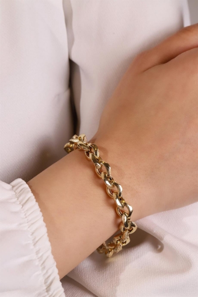 14 Ayar Altın Kalemli Halka Bileklik için detayları göster 14 Ayar Altın Kalemli Halka Bileklik resmi