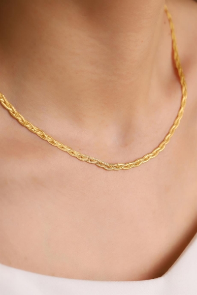 14 Ayar Altın Örgü Zincir için detayları göster 14 Ayar Altın Örgü Zincir resmi