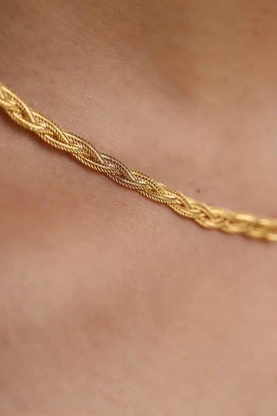 14 Ayar Altın Örgü Zincir için detayları göster 14 Ayar Altın Örgü Zincir resmi