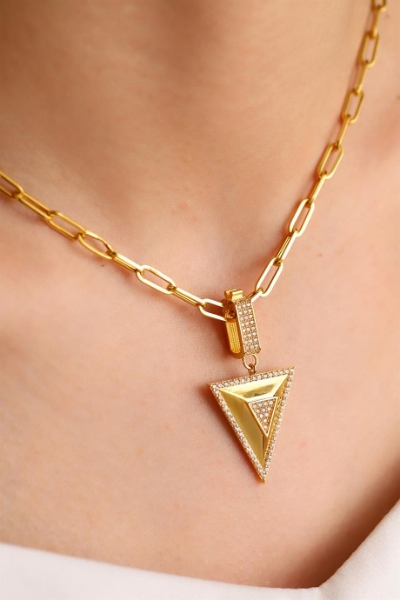 22 Ayar Altın Piramit Kolye Ucu için detayları göster 22 Ayar Altın Piramit Kolye Ucu resmi