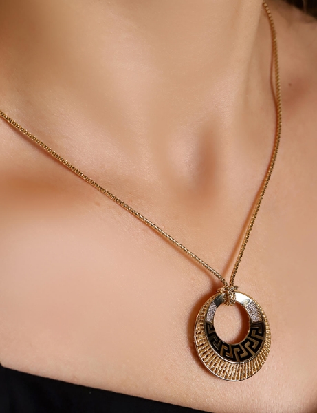 14 Ayar Altın Greek Kolye için detayları göster 14 Ayar Altın Greek Kolye resmi