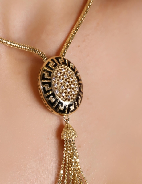 14 Ayar Altın İtalyan Greek Kolye için detayları göster 14 Ayar Altın İtalyan Greek Kolye resmi