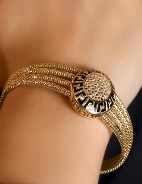 14 Ayar Altın İtalyan Greek Kelepçe için detayları göster 14 Ayar Altın İtalyan Greek Kelepçe resmi