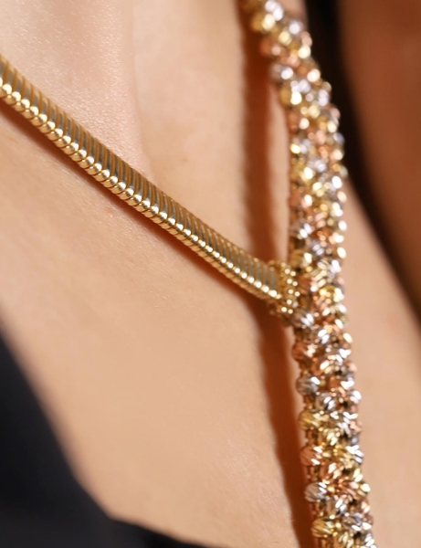 14 Ayar Altın Dorikalı Tasarım Kolye için detayları göster 14 Ayar Altın Dorikalı Tasarım Kolye resmi