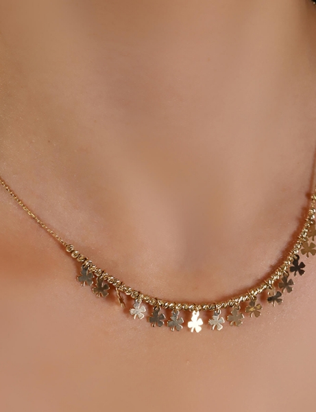 14 Ayar Altın Dorikalı Yonca Kolye için detayları göster 14 Ayar Altın Dorikalı Yonca Kolye resmi