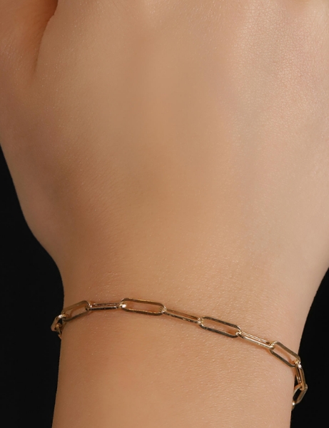 14 Ayar Altın İnce Ataç Bileklik için detayları göster 14 Ayar Altın İnce Ataç Bileklik resmi