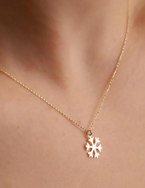 14 Ayar Altın Kar Tanesi Kolye için detayları göster 14 Ayar Altın Kar Tanesi Kolye resmi