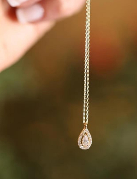 14 Ayar Altın Damla Kolye için detayları göster 14 Ayar Altın Damla Kolye resmi