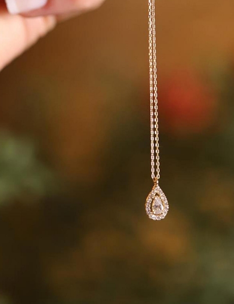 14 Ayar Altın Damla Kolye için detayları göster 14 Ayar Altın Damla Kolye resmi