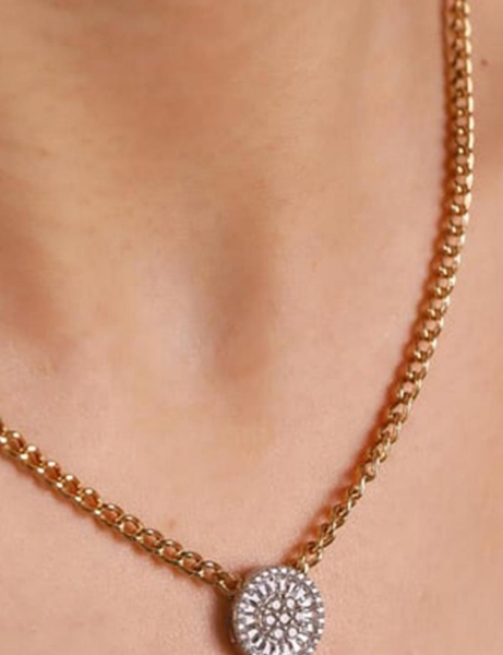 14 Ayar Altın Opal Baget Kolye için detayları göster 14 Ayar Altın Opal Baget Kolye resmi