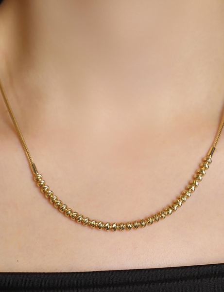 14 Ayar Altın Dorikalı İtalyan Tasarım Kolye için detayları göster 14 Ayar Altın Dorikalı İtalyan Tasarım Kolye resmi