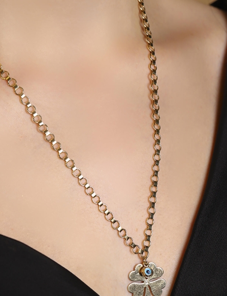 14 Ayar Altın Yonca Kolye için detayları göster 14 Ayar Altın Yonca Kolye resmi