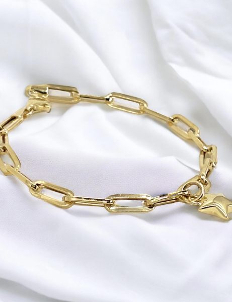 14 Ayar Altın Yıldızlı Ataç Bileklik için detayları göster 14 Ayar Altın Yıldızlı Ataç Bileklik resmi