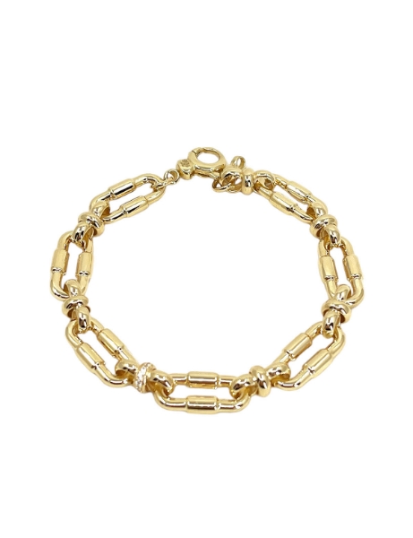 14 Ayar Altın Taşlı Tasarım Ataç Bileklik için detayları göster 14 Ayar Altın Taşlı Tasarım Ataç Bileklik resmi