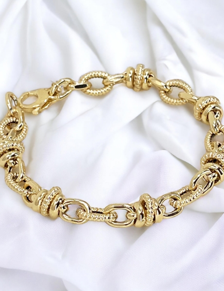 14 Ayar Altın Kalemli Tasarım Bileklik için detayları göster 14 Ayar Altın Kalemli Tasarım Bileklik resmi