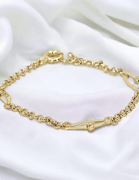 14 Ayar Altın Dorika Tasarım Bileklik için detayları göster 14 Ayar Altın Dorika Tasarım Bileklik resmi