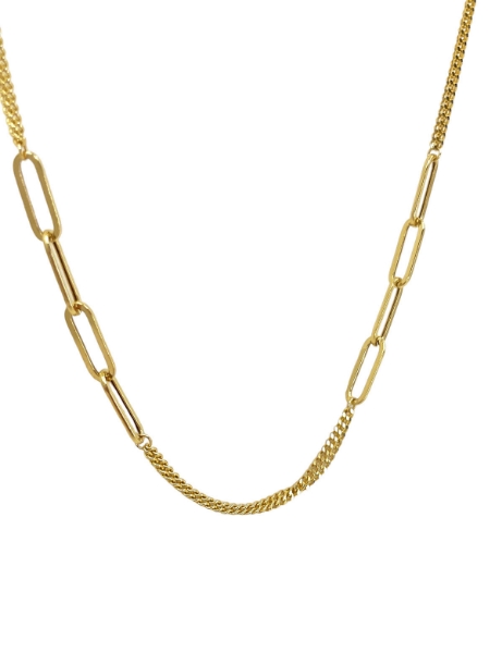 14 Ayar Altın Tasarım Çiftli Zincir için detayları göster 14 Ayar Altın Tasarım Çiftli Zincir resmi