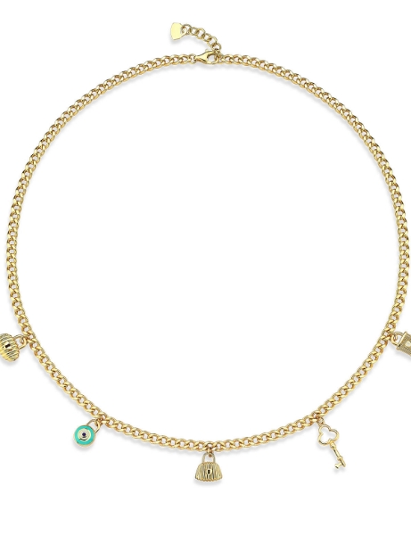 14 Ayar Altın Mini Dilek Kilit Kolye  için detayları göster 14 Ayar Altın Mini Dilek Kilit Kolye  resmi