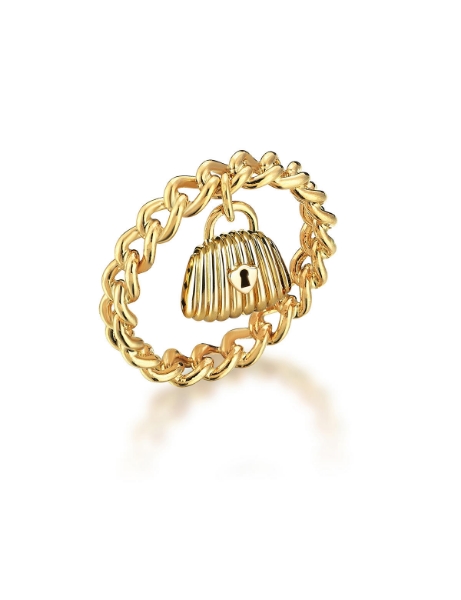 14 Ayar Altın Çanta Kilit Dilek Yüzük için detayları göster 14 Ayar Altın Çanta Kilit Dilek Yüzük resmi