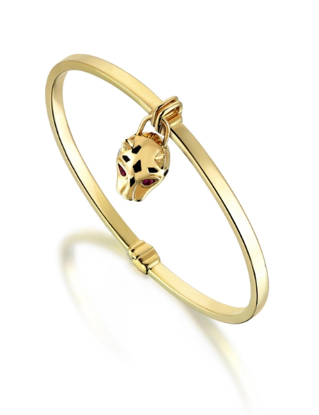 14 Ayar Altın Kaplan Kilit Kelepçe için detayları göster 14 Ayar Altın Kaplan Kilit Kelepçe resmi