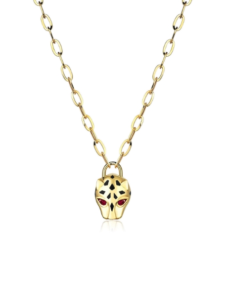 14 Ayar Altın Taşlı Kaplan Dilek Kolye için detayları göster 14 Ayar Altın Taşlı Kaplan Dilek Kolye resmi