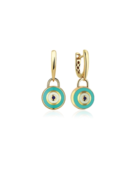 14 Ayar Altın Nazar Dilek Küpesi için detayları göster 14 Ayar Altın Nazar Dilek Küpesi resmi