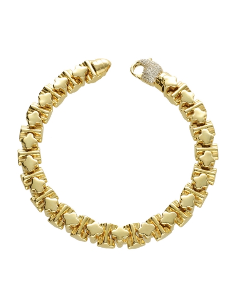 14 Ayar Altın Taşlı Kilitli Eterna Bileklik için detayları göster 14 Ayar Altın Taşlı Kilitli Eterna Bileklik resmi