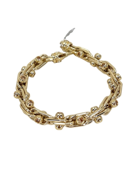 14 Ayar Altın Burgulu Taşlı Bileklik için detayları göster 14 Ayar Altın Burgulu Taşlı Bileklik resmi