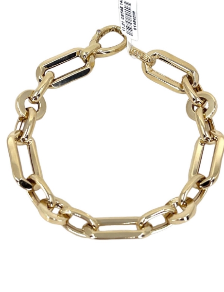 14 Ayar Altın Tasarım Cetaş Ataç Bileklik için detayları göster 14 Ayar Altın Tasarım Cetaş Ataç Bileklik resmi