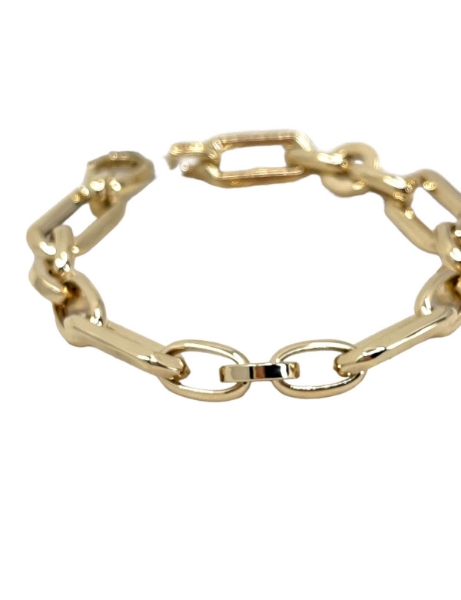 14 Ayar Altın Tasarım Cetaş Ataç Bileklik için detayları göster 14 Ayar Altın Tasarım Cetaş Ataç Bileklik resmi