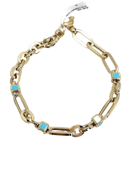 14 Ayar Altın Mineli Ataç Bileklik için detayları göster 14 Ayar Altın Mineli Ataç Bileklik resmi