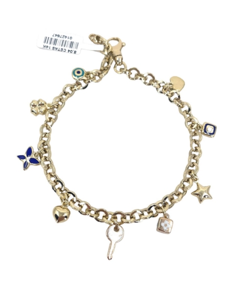 14 Ayar Altıın Mini Sallantılı Bileklik için detayları göster 14 Ayar Altıın Mini Sallantılı Bileklik resmi