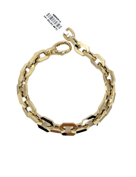 14 Ayar Altın Köşeli Ataç Bileklik için detayları göster 14 Ayar Altın Köşeli Ataç Bileklik resmi