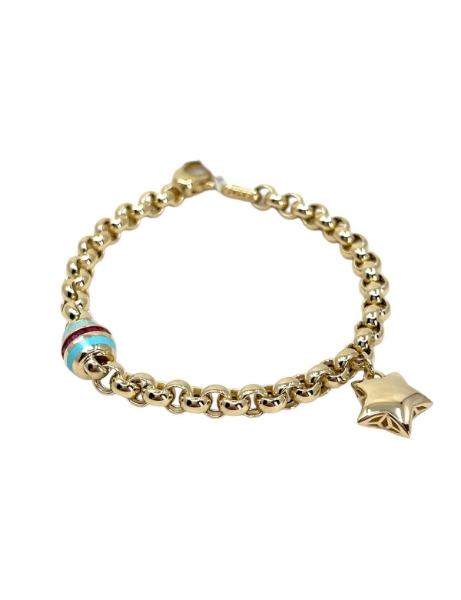 14 Ayar Altın Sallantılı Mineli Bileklik için detayları göster 14 Ayar Altın Sallantılı Mineli Bileklik resmi