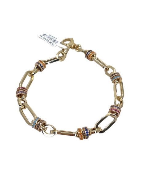 14 Ayar Altın Renkli Taşlı Bileklik için detayları göster 14 Ayar Altın Renkli Taşlı Bileklik resmi