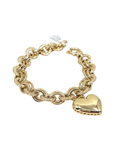 14 Ayar Altın Kalpli Sallantı Bileklik için detayları göster 14 Ayar Altın Kalpli Sallantı Bileklik resmi