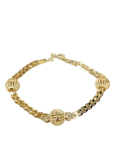 14 Ayar Altın Tasarım Palmiye Bileklik için detayları göster 14 Ayar Altın Tasarım Palmiye Bileklik resmi