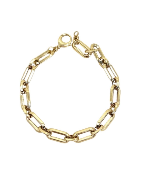 14 Ayar Altın Piramit Ataç Bileklik için detayları göster 14 Ayar Altın Piramit Ataç Bileklik resmi