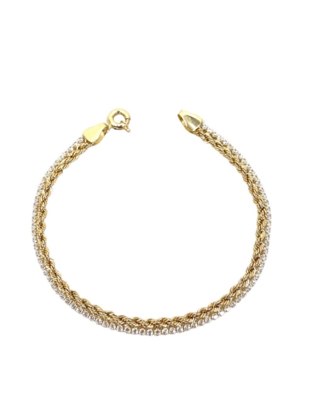 14 Ayar Altın Halat Suyolu Bileklik için detayları göster 14 Ayar Altın Halat Suyolu Bileklik resmi