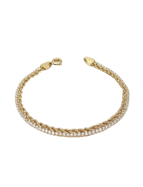 14 Ayar Altın Halat Suyolu Bileklik için detayları göster 14 Ayar Altın Halat Suyolu Bileklik resmi