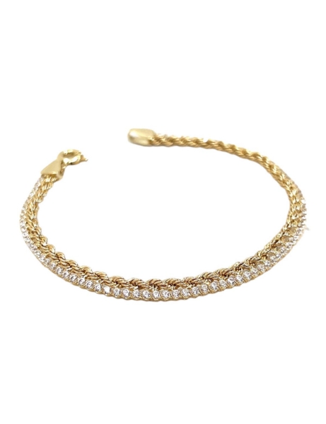 14 Ayar Altın Halat Suyolu Bileklik için detayları göster 14 Ayar Altın Halat Suyolu Bileklik resmi