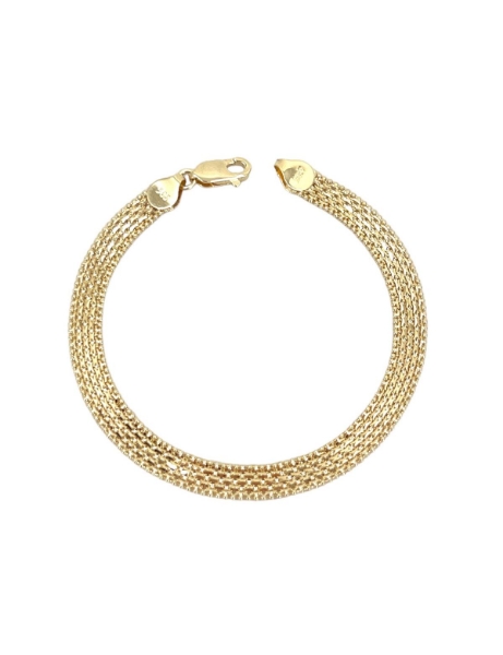 14 Ayar Altın Ezme Hasır Bileklik için detayları göster 14 Ayar Altın Ezme Hasır Bileklik resmi