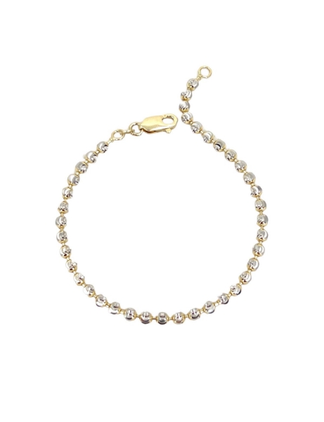 14 Ayar Altın Beyaz Toplu Bileklik için detayları göster 14 Ayar Altın Beyaz Toplu Bileklik resmi