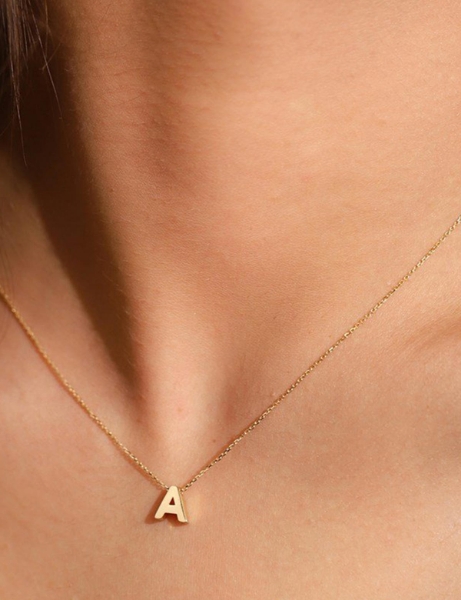 14 Ayar Altın A Harfi Kolye için detayları göster 14 Ayar Altın A Harfi Kolye resmi