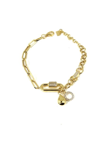 14 Ayar Altın Sallantılı Ataçlı Tasarım Bileklik için detayları göster 14 Ayar Altın Sallantılı Ataçlı Tasarım Bileklik resmi