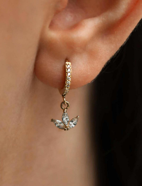 14 Ayar Altın Taş Sallantılı Küpe için detayları göster 14 Ayar Altın Taş Sallantılı Küpe resmi