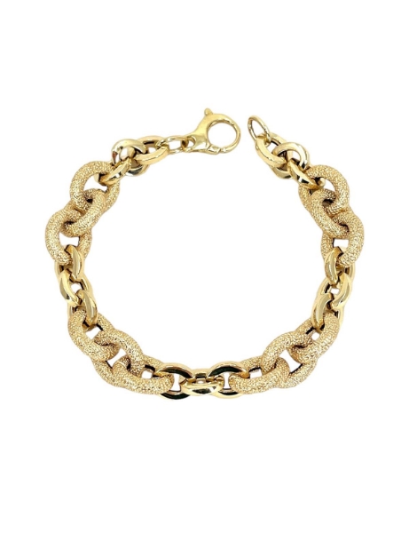 14 Ayar Altın Kumlu Halka Bileklik için detayları göster 14 Ayar Altın Kumlu Halka Bileklik resmi